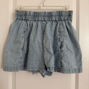 We The Free Light Blue Get Free Pull On Shorts, XS